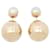 Dior Orecchini a bottone Tribales con perle finte Bianco  ref.527200