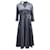 Akris Punto Akris V-neck Dress in Navy Blue Cotton  ref.527223