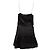 Derek Lam 10 Mini abito Crosby Cami con balze in viscosa nera Nero - vista 2