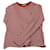 Autre Marque AMI PARIS Camiseta Ami de Coeur manga longa listrada em algodão vermelho  ref.527280