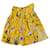 Falda plisada de flores en viscosa amarilla de Emilio Pucci Fibra de celulosa  ref.527297