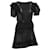 Isabel Marant Isabe Marant Étoile Minikleid mit Rüschen aus schwarzer Baumwolle  ref.527314