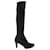 Stuart Weitzman Demi 5050 Knee High Boots in Black Suede  ref.527347