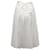 Falda midi plisada cruzada Vince Stitch en algodón blanco  ref.527407