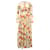 Vestido de festa de jardim de manga comprida Ganni Tilden em nylon multicolorido Multicor Poliamida  ref.527447
