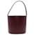 Staud Bissett Bucket Bag in Burgundy Leather Dark red  ref.527476
