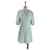Maje Dresses Beige Green Cotton  ref.527490