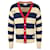 Gucci Embroidered Striped Knit Cardigan Multiple colors Cotton  ref.527584