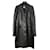 Chanel Vintage AH04 04Un manteau en cuir d'agneau noir  ref.527644