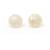 Chanel Boucles d'oreilles Plastique Blanc cassé  ref.527849
