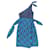 Kleid von Diane Von Furstenberg neu Blau Seide  ref.527855