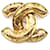 Broche acolchado Chanel Gold CC Dorado Metal  ref.527957