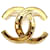 Timeless Broche entrelazado atemporal Chanel Gold CC Dorado Metal  ref.527958