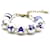 Pulsera de cristales CC de perlas blancas y azules de Chanel Multicolor Metal  ref.527959