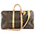 Louis Vuitton Keepall 55 Bandouliere Monogram Canvas Brown Leather  ref.528187