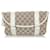 Gucci Brown GG Canvas Belt Bag White Beige Leather Cloth Pony-style calfskin Cloth  ref.528295