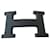 Hermès Lazo 5382 metal PVD negro mate 32mm nuevo Acero  ref.528414