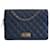 Chanel boy bag Navy blue Leather  ref.528564