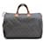 Monceau Authentic Louis Vuitton Monogram Speedy 35 Hand Bag M41524 LV G0137 Brown Denim  ref.528710