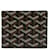 Louis Vuitton Goyard Black Bifold Compact Bifold Wallet Leather  ref.528736