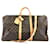 Louis Vuitton Keepall 55 Tela monogramma Bandouliere Marrone Pelle  ref.528746