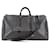Louis Vuitton Keepall Bandouliere 55 Damier Graphite Canvas Schwarz Leder  ref.528748