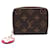 Louis Vuitton Monogram Flower Square Zip Around Wallet Brown Leather  ref.528760