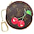 Louis Vuitton Monogram Cherry Rundes Münzetui mit Rundum-Reißverschluss Mehrfarben Leder  ref.528763