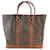 Louis Vuitton Sac Weekend Duffle GM Monogram Canvas Brown Leather  ref.528766