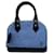 Alma Louis Vuitton Handbags Black Light blue Leather  ref.528970