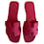 Oran Hermès Sandalen Pink Leder  ref.528984