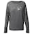Iro Jeans Uprile Sweat-shirt à effet usé en coton gris  ref.529151