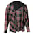 Maje Plaid Asymmetric-Layered Shirt in Red Acetate Cellulose fibre  ref.529162