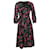 Alice + Olivia Long -Sleeve Midi Dress in Floral Print Polyester  ref.529164