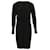 Michael Kors Robe Col V en Polyester Noir  ref.529165