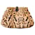 Jimmy Choo Leopard Print Clutch Bag in Brown Hair Wool  ref.529192