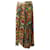 Alice + Olivia Katz Pleated Floral Print Long Skirt in Multicolor Silk  ref.529208