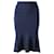 Falda con dobladillo acampanado en viscosa azul de Sandro Paris Fibra de celulosa  ref.529227