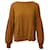 Sweater de malha Theory em Camel Cashmere Amarelo Camelo Casimira Lã  ref.529251