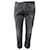 Dsquared2 Jeans cropped effetto consumato in cotone grigio  ref.529269