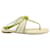 Moschino Thong Sandals in Beige Canvas  Cloth  ref.529314
