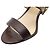 Coach Sandales Slingback en Cuir Marron - vue 7