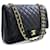 CHANEL MAXI 13" Caviar Grained calf leather W Flap Chain Shoulder Bag Black  ref.529697