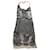 Dior Robes Viscose Noir Beige  ref.529707