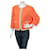 Laurèl Jackets Beige Orange Cotton Elastane  ref.529806