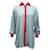 Chemise boutonnée Etro avec accents rouges en soie bleue Bleu clair  ref.529967