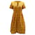 Madewell Robe mi-longue à œillets festonnés en coton jaune  ref.529997