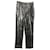 Autre Marque Isa Arfen Slim Fit Pants in Silver Lamé Silvery Acetate Cellulose fibre  ref.530003