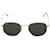 Ray-Ban Ray Ban Hexagonal Flat Sunglasses in Green and Gold Metal  ref.530007
