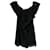 Barboteuse épaules dénudées Sandro en polyester noir  ref.530011